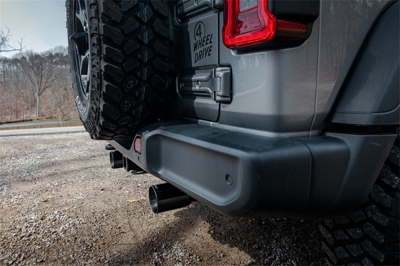 CORSA Performance Corsa 2018-2025 Jeep Wrangler JLU 3.6L 2.75in Sport Cat-Back Exhaust w/ 4in Black Tips