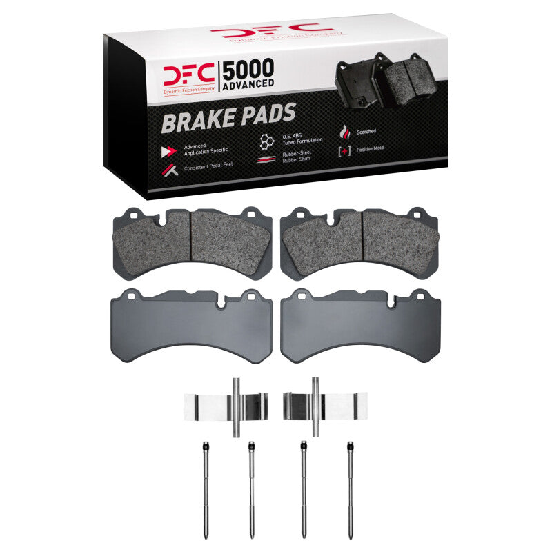 DFC 16-17 Volvo V60/S60 Front 5000 Advanced Low Metallic Brake Pads and Hardware Kit