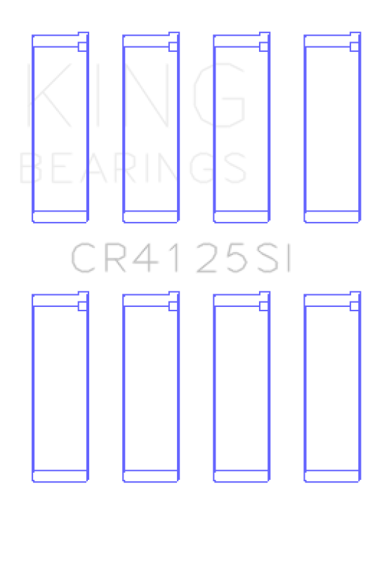 King Engine Bearings King Subaru EJ15/EJ16/EJ18/EJ20/EJ22/EJ25 (Size 0.25mm) Silicone Bi-Metal Alum Rod Bearing Set