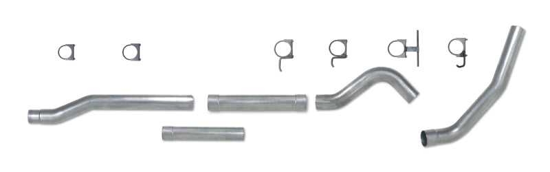 Diamond Eye Performance Diamond Eye KIT 4in Catback MFLR RPLCMENT PIPE SGL AL: 03-07 FORD 6.0L F250/F350 (Extended Cab Only)
