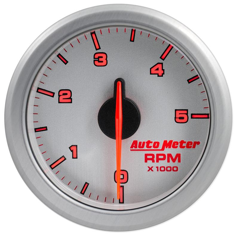 Autometer Airdrive 2-1/6in Tachometer Gauge 0-5K RPM - Silver