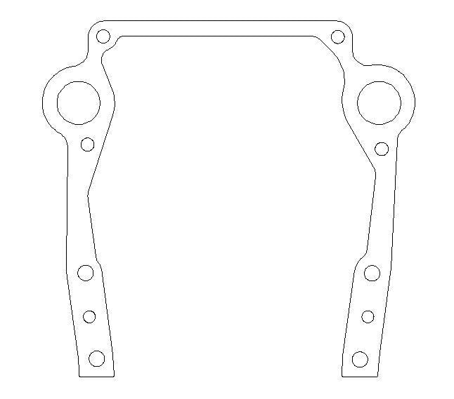 Cometic Gasket Cometic Oldsmobile Gen-2 Rocket V8 .020in Fiber Timing Cover Gasket