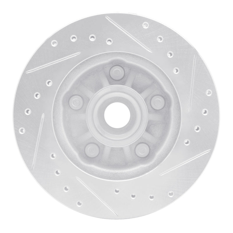 R1 Concepts R1 98-02 Ford Ranger (USA/Canada) Front Left Drilled & Slotted Silver Brake Rotor
