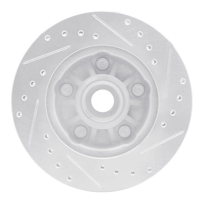 R1 Concepts R1 98-02 Ford Ranger (USA/Canada) Front Left Drilled & Slotted Silver Brake Rotor