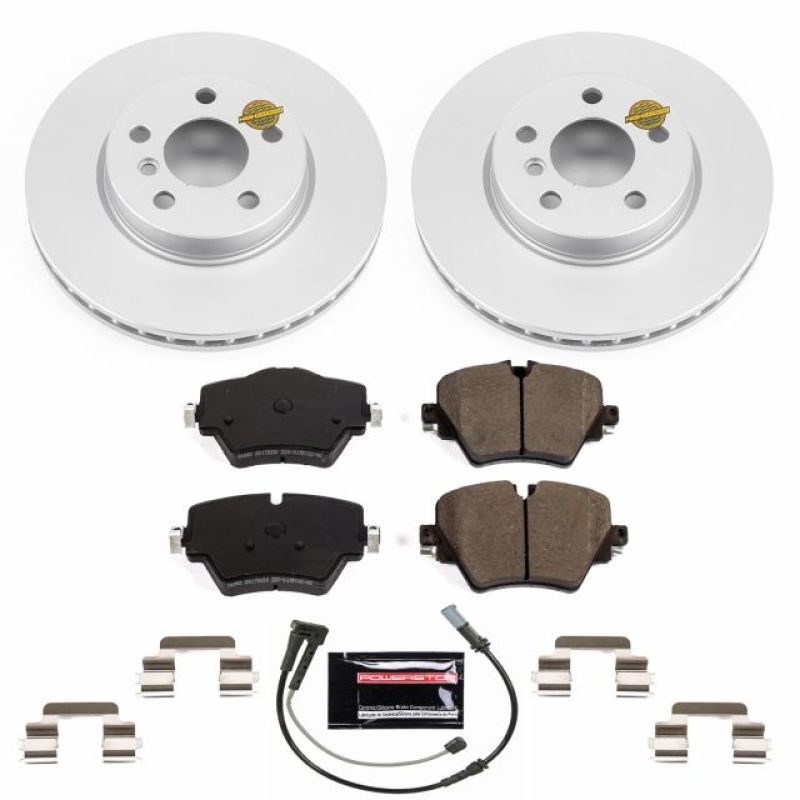 PowerStop Power Stop 2019 Mini Cooper Clubman Front Z23 Evolution Sport Coated Brake Kit