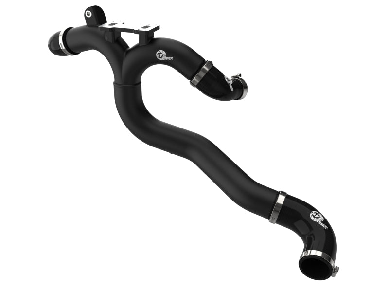 aFe 19-26 Genesis G70 V6 3.3L (tt) BladeRunner Aluminum Hot Charge Pipe - Black
