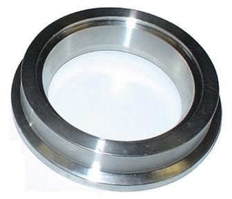 Torque Solution Stainless Steel V-Band Clamp & Flange Kit - 3in (76mm)