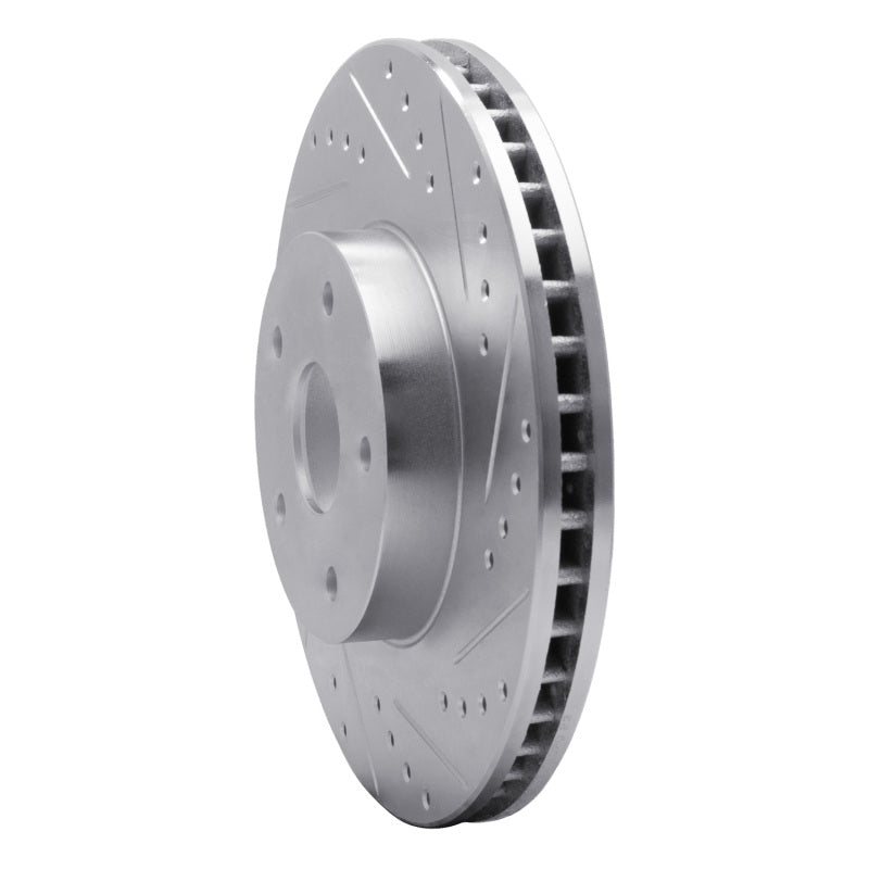 R1 Concepts R1 92-97 Subaru SVX Front Right Drilled & Slotted Silver Brake Rotor