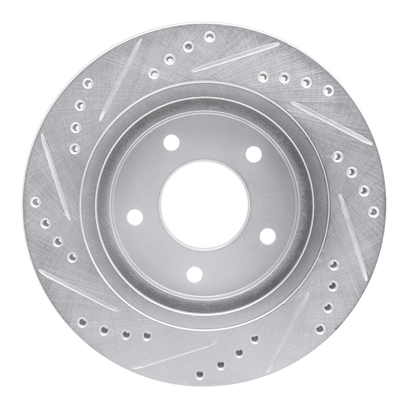 R1 Concepts R1 94-01 Buick Regal Front Right Drilled & Slotted Silver Brake Rotor