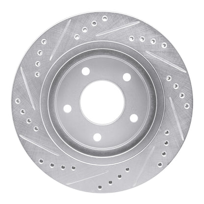 R1 Concepts R1 94-01 Buick Regal Front Right Drilled & Slotted Silver Brake Rotor