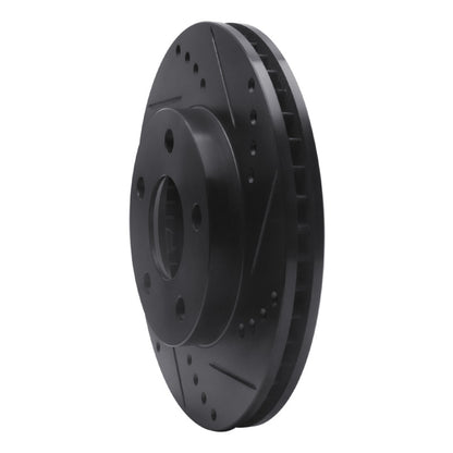 R1 Concepts R1 97-05 Chevrolet Classic Front Right Drilled & Slotted Black Brake Rotor