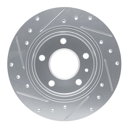 R1 Concepts R1 20-25 Buick Encore GX Rear Right Drilled & Slotted Silver Brake Rotor