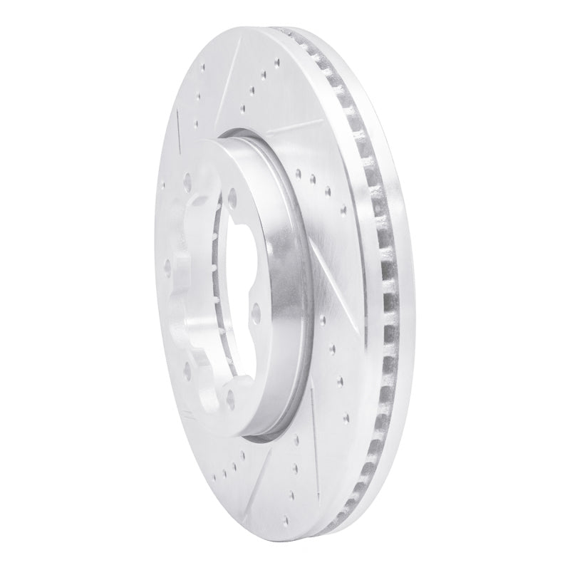 R1 Concepts R1 03-06 Renault Laguna (Mexico) Front Left Drilled & Slotted Silver Brake Rotor