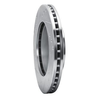 R1 Concepts R1 86-92 Ford Taurus (Excl SHO) Rear Right Front Right Drilled & Slotted Silver Brake Rotor