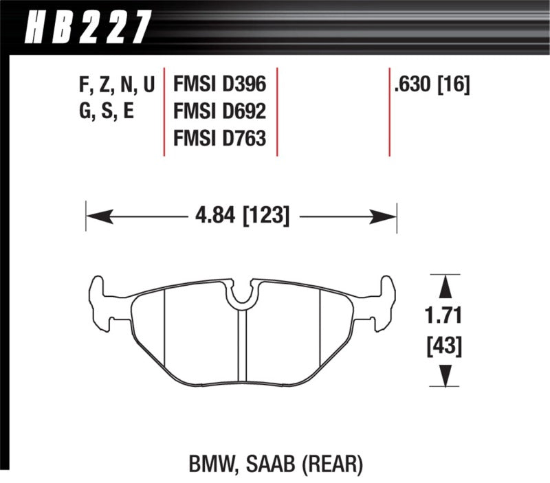 Hawk Performance Hawk 92-98 BMW 318i DTC-30 Race Rear Brake Pads
