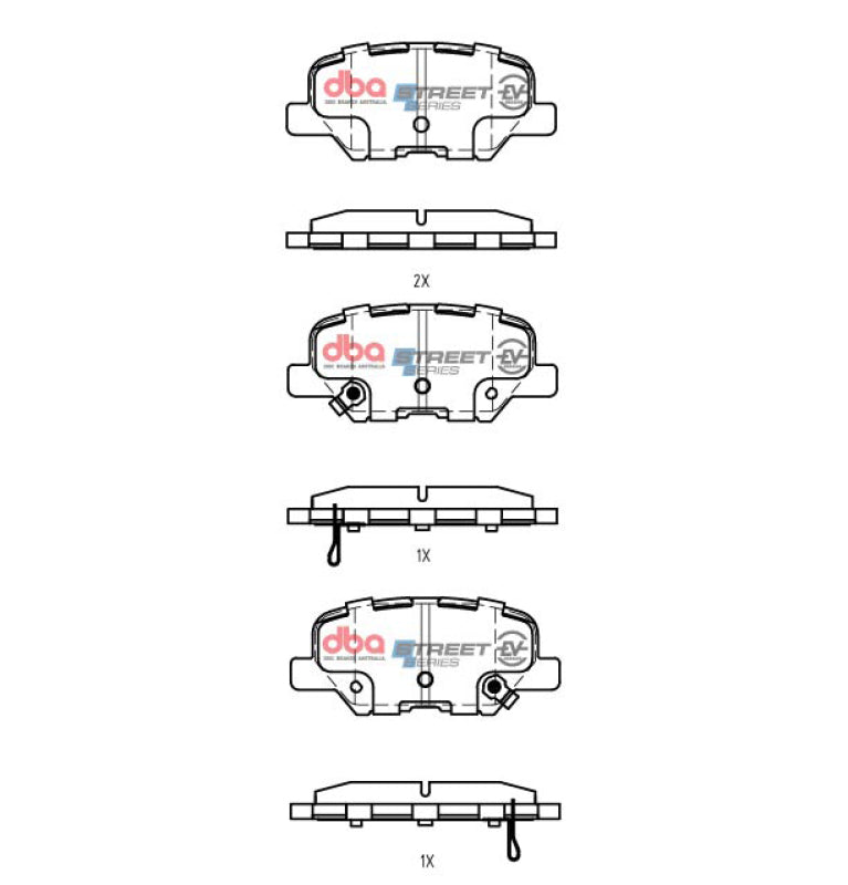 DBA 14-17 Mazda 3 (Mexico Build) Rear SSEV Street Series Brake Pads