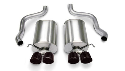 CORSA Performance Corsa 2005-2007 Chevrolet Corvette C6 6.0L V8 Black Sport Axle-Back Exhaust