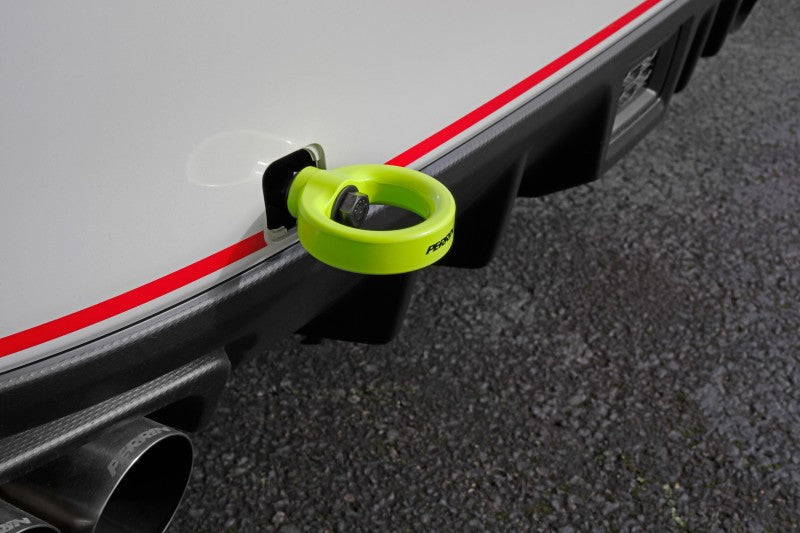 Perrin Performance PERRIN 15-21 Subaru WRX/STI / 24-26 Crosstrek / 25-26 Forester Tow Hook Kit (Rear) - Neon Yellow