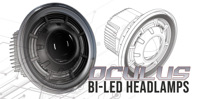 ORACLE Lighting Oracle Oculus 7in Bi-LED Projector Headlights for Jeep Wrangler JK - 6000K
