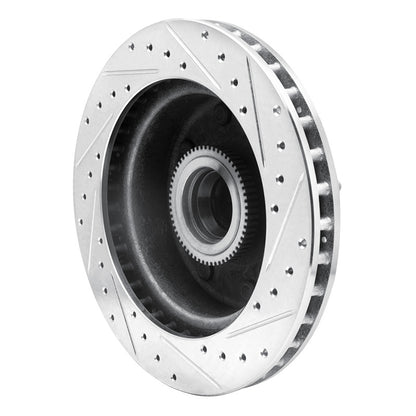 R1 Concepts R1 94-97 Dodge B200 / B200 Van / B250 Front Left Drilled & Slotted Silver Brake Rotor