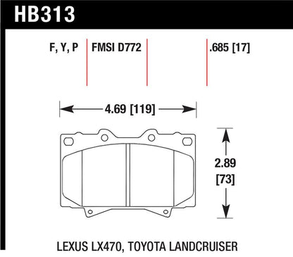 Hawk Performance Hawk LTS Street Brake Pads