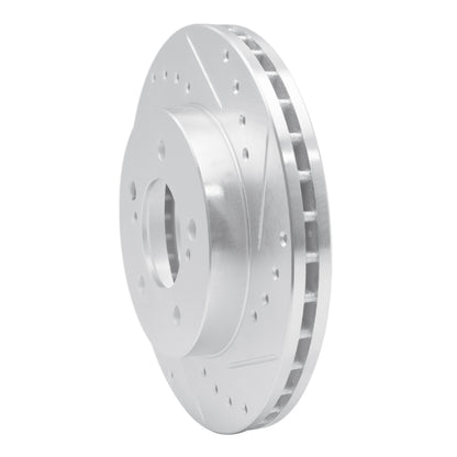 R1 Concepts R1 93-02 Mercury Villager Front Right Drilled & Slotted Silver Brake Rotor