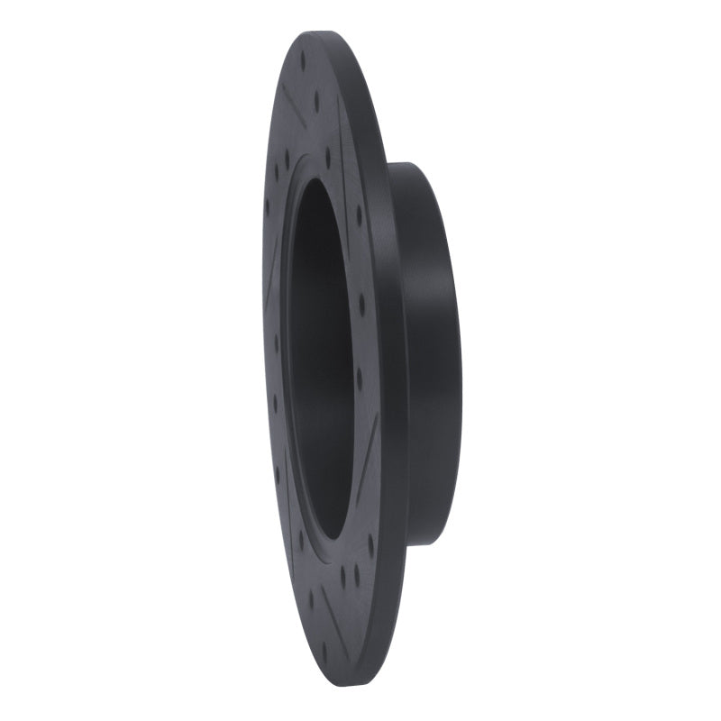 R1 Concepts R1 02-06 Audi A4 (USA/Canada) Rear Left Drilled & Slotted Black Brake Rotor