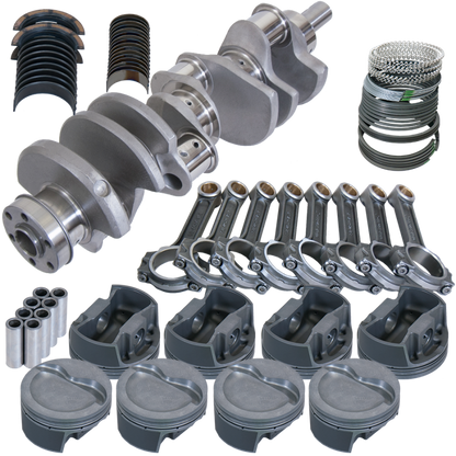 Eagle Ford 351W 4.000in Crank 6.250in I-Beam Rods -20cc Inv Dome 4.040in Pistons Balanced Assembly