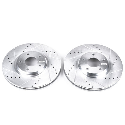 PowerStop Power Stop 03-05 Infiniti FX35 Front Evolution Drilled & Slotted Rotors - Pair