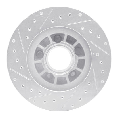 R1 Concepts R1 95-97 Ford Ranger (USA/Canada) Front Right Drilled & Slotted Silver Brake Rotor
