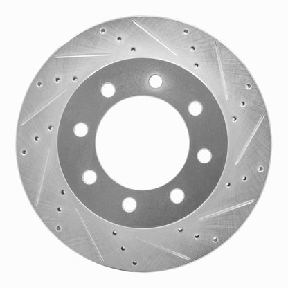 R1 Concepts R1 03-08 Dodge Ram 4000 (Mexico) Front Right Drilled & Slotted Silver Brake Rotor
