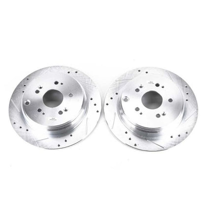 PowerStop Power Stop 07-18 Acura RDX Rear Evolution Drilled & Slotted Rotors - Pair