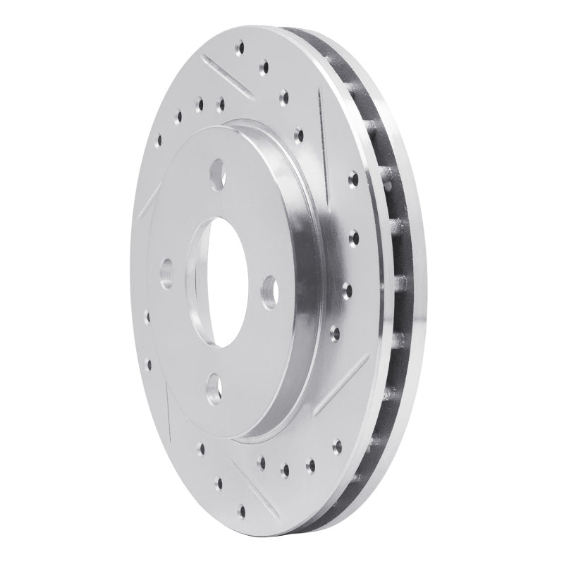 R1 Concepts R1 81-87 Chrysler Town & Country Front Right Drilled & Slotted Silver Brake Rotor