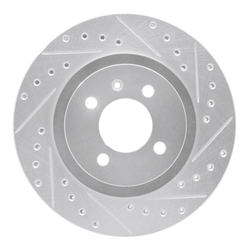 R1 Concepts R1 90-93 Volkswagen Passat (USA/Canada) Front Right Drilled & Slotted Silver Brake Rotor