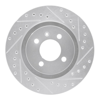 R1 Concepts R1 90-93 Volkswagen Passat (USA/Canada) Front Right Drilled & Slotted Silver Brake Rotor