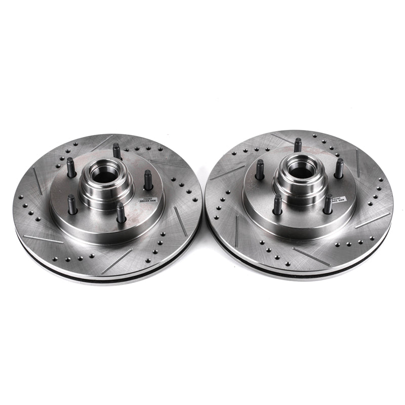 PowerStop Power Stop 97-00 Ford F-150 Front Evolution Drilled & Slotted Rotors - Pair
