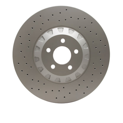 DFC 16-18 Ford Mustang Right Front Drilled GeoSPEC Coated Rotor