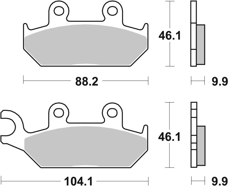 Brembo Powersports Brembo 91-92 Yamaha Artesia 400cc Sinter Brake Pad - Front