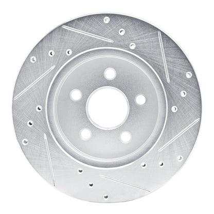 R1 Concepts R1 88-88 Pontiac Fiero Front Left Rear Left Drilled & Slotted Silver Brake Rotor