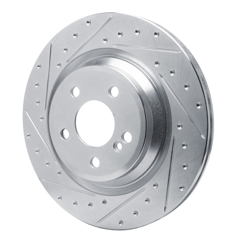 R1 Concepts R1 13-20 Mercedes-Benz SL550 Rear Left Drilled & Slotted Silver Brake Rotor