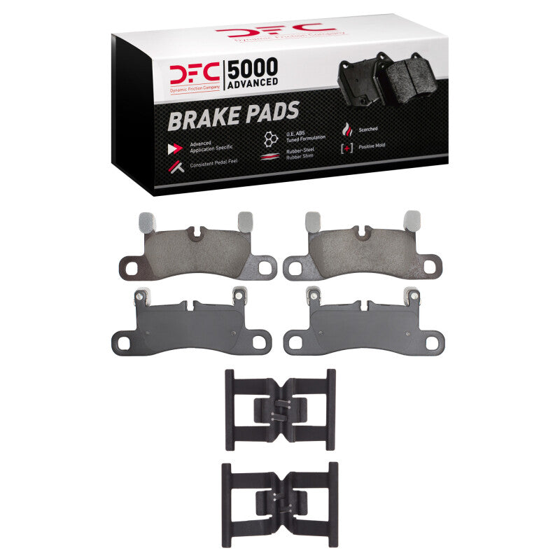 DFC 11-18 Porsche Cayenne Rear 5000 Advanced Ceramic Brake Pads and Hardware Kit