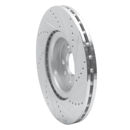 R1 Concepts R1 07-16 Volvo S80 Front Left Drilled & Slotted Silver Brake Rotor