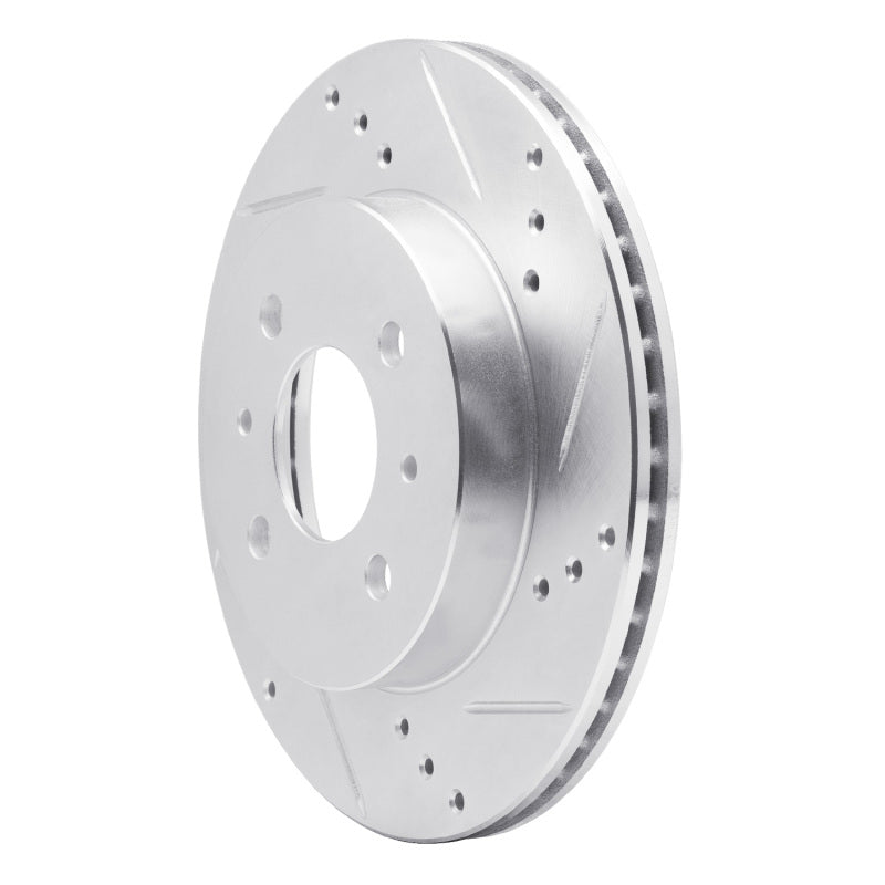 R1 Concepts R1 91-02 Saturn SC Front Right Drilled & Slotted Silver Brake Rotor