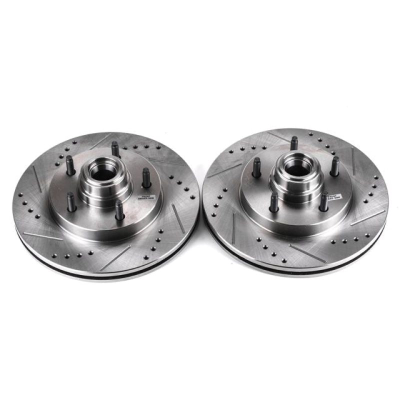 PowerStop Power Stop 97-00 Ford F-150 Front Evolution Drilled & Slotted Rotors - Pair