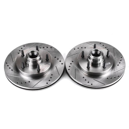 PowerStop Power Stop 97-00 Ford F-150 Front Evolution Drilled & Slotted Rotors - Pair