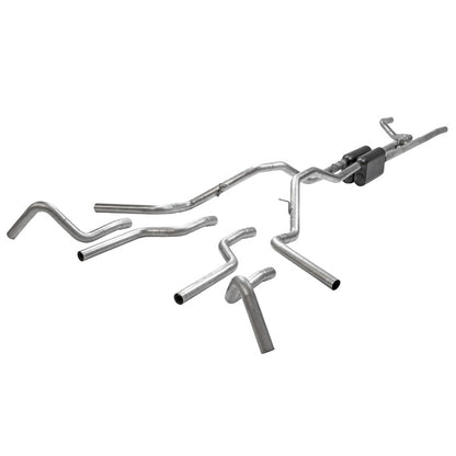 Flowmaster 67-72 Ford F100 American Thunder Cat-Back Exhaust System - (wide Tank)