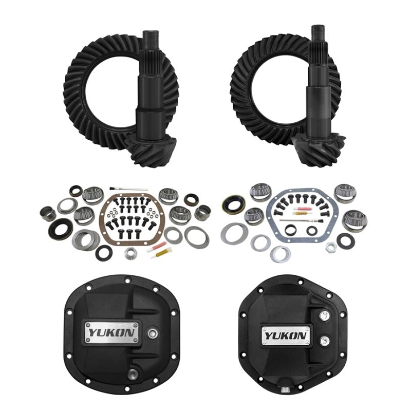Yukon Gear & Axle Yukon 07-17 Jeep JK (Non Rubicon) Re-Gear Kit w/Covers - Dana 30/44 5.13 24 Spline - Front & Rear