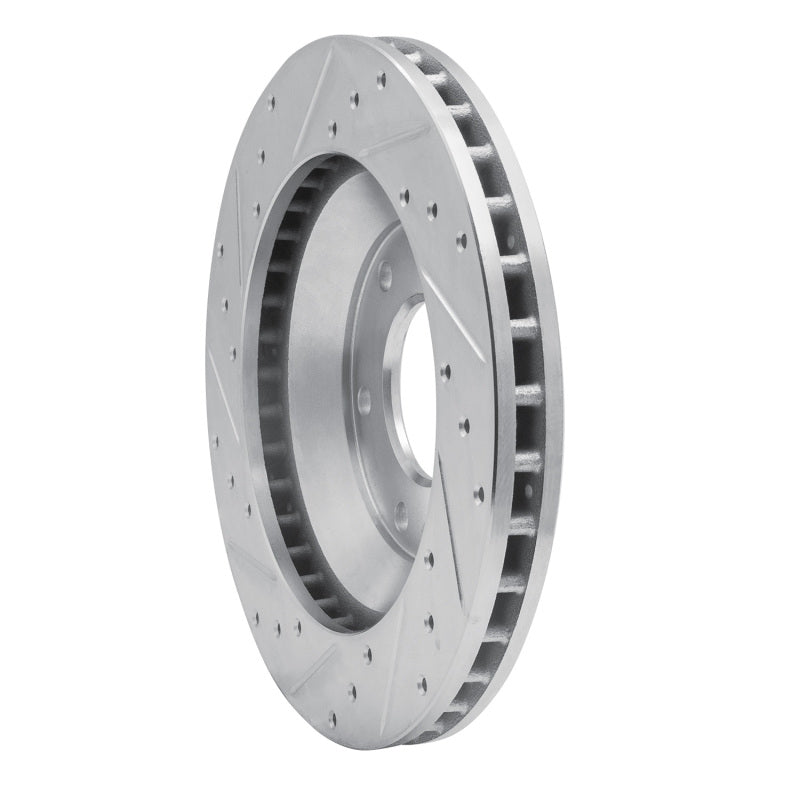 R1 Concepts R1 02-05 Buick Rainier Front Right Drilled & Slotted Silver Brake Rotor