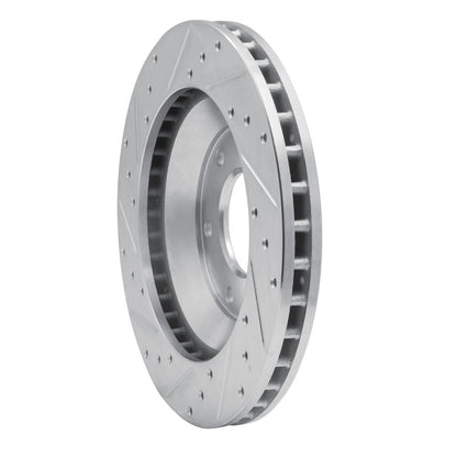 R1 Concepts R1 02-05 Buick Rainier Front Right Drilled & Slotted Silver Brake Rotor