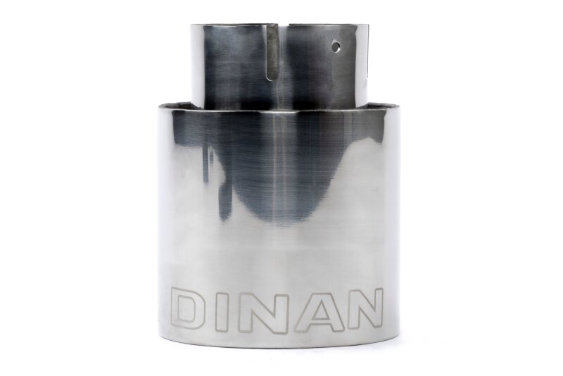 Dinan Double-Walled 4in Clamp-On Exhaust Tip - Polished - 4in Outlet / 3in Inlet